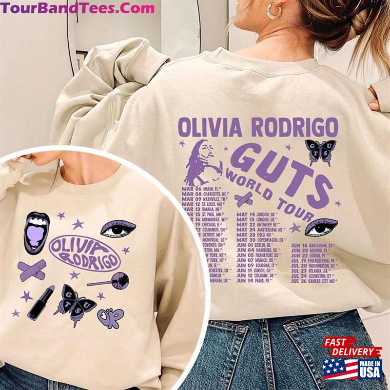 Vintage Olivia Rodrigo Guts Tour Shirt T-Shirt Sweatshirt 29Uf191834 – Utopia Fashion