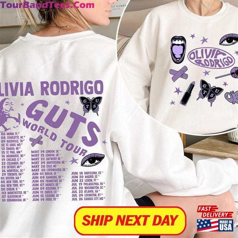 Vintage Olivia Rodrigo Guts Tour Shirt T-Shirt Sweatshirt 29Uf191834 – Utopia Fashion