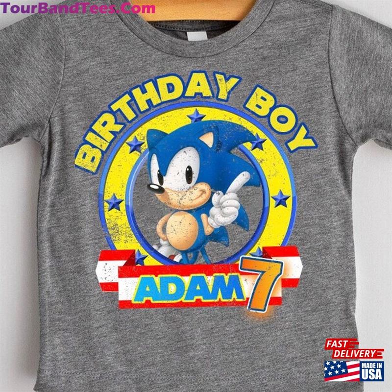 Vintage Personalize Sonic Birthday T-Shirt Custom Personalized Boy Girl Cartoon Shirt Hoodie Sweatshirt 29Uf201670 – Utopia Fashion