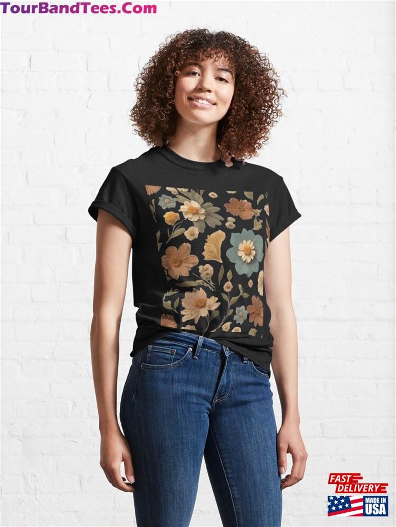 Vintage Pressed Wildflowers Cottagecore Flower Pattern Classic T-Shirt Sweatshirt 29Uf211440 – Utopia Fashion