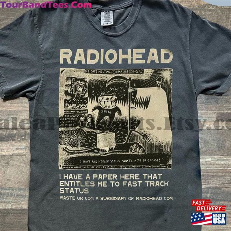 Vintage Radiohead Shirt Retro Concert T For Men Sweatshirt Hoodie 29Uf192867 – Utopia Fashion