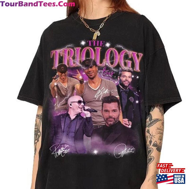 Vintage Riicky Martin Piitbull Enriique Igleesias Shirt The Trilogy Tour Sweatshirt American Rapper T-Shirt 29Uf193926 – Utopia Fashion