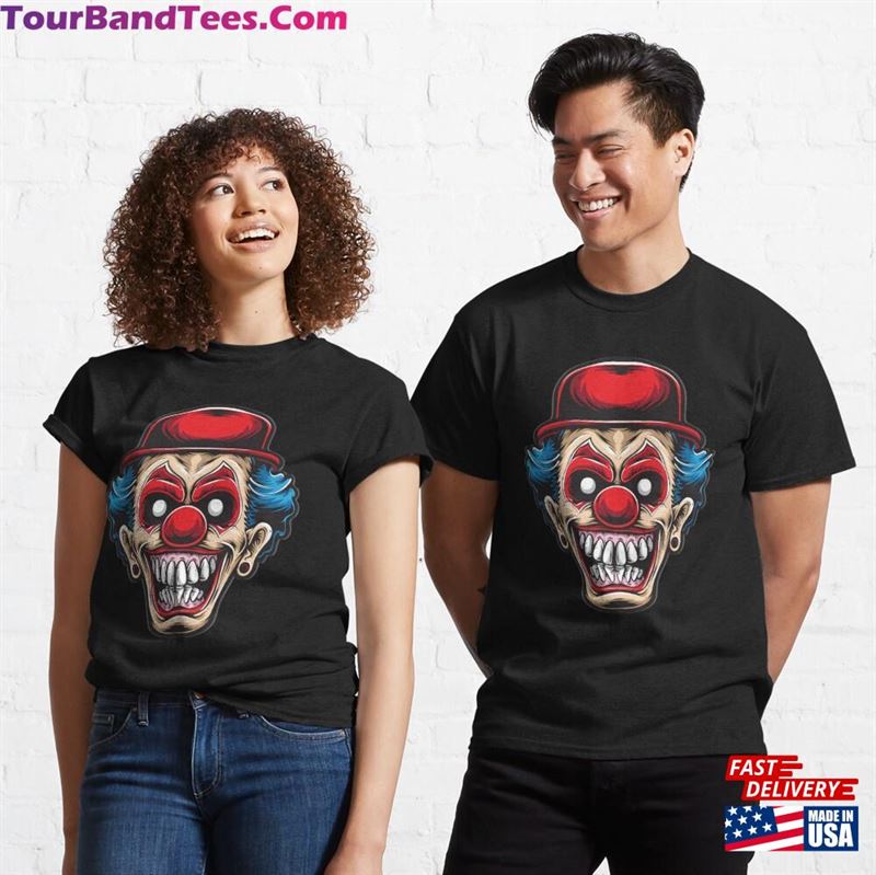 Vintage Smiling Sinister Clown T-Shirt Scary T Shirt Gift Unisex 29Uf201633 – Utopia Fashion