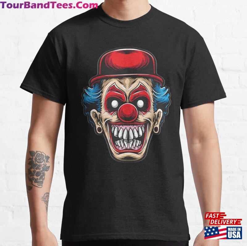 Vintage Smiling Sinister Clown T-Shirt Scary T Shirt Gift Unisex 29Uf201633 – Utopia Fashion