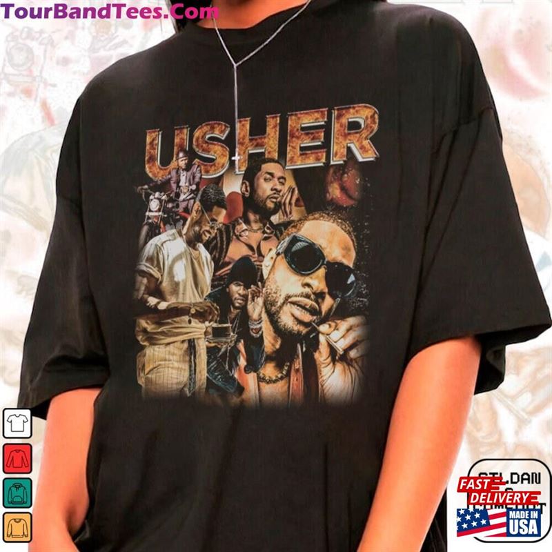 Vintage Usher Shirt My Way The Vegas Residency Tour Sweatshirt T-Shirt Unisex 29Uf193412 – Utopia Fashion