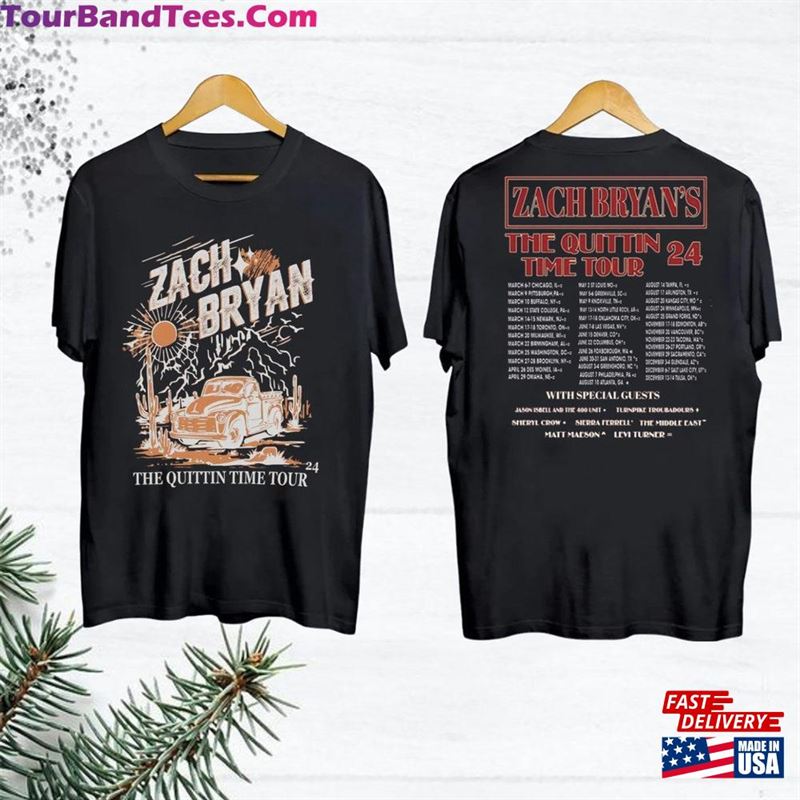 Vintage Zach Bryan Shirt The Quittin Time Tour T-Shirt Country Music Sweatshirt 29Uf194368 – Utopia Fashion