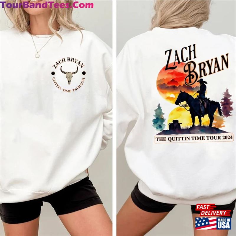 Vintage Zack Bryan Tour Sweatshirt The Quittin Time T-Shirt Merch Hoodie Classic 29Uf194823 – Utopia Fashion