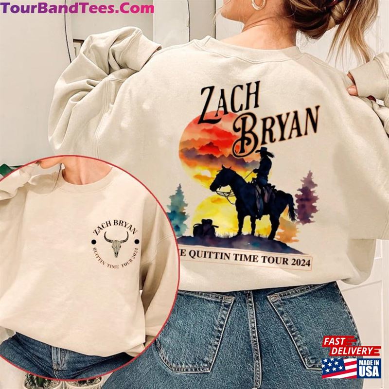 Vintage Zack Bryan Tour Sweatshirt The Quittin Time T-Shirt Merch Hoodie Classic 29Uf194823 – Utopia Fashion