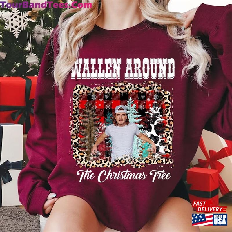 Wallen Around The Christmas Tree Sweatshirt Morgan Ugly Hoodie Unisex 29Uf193169 – Utopia Fashion