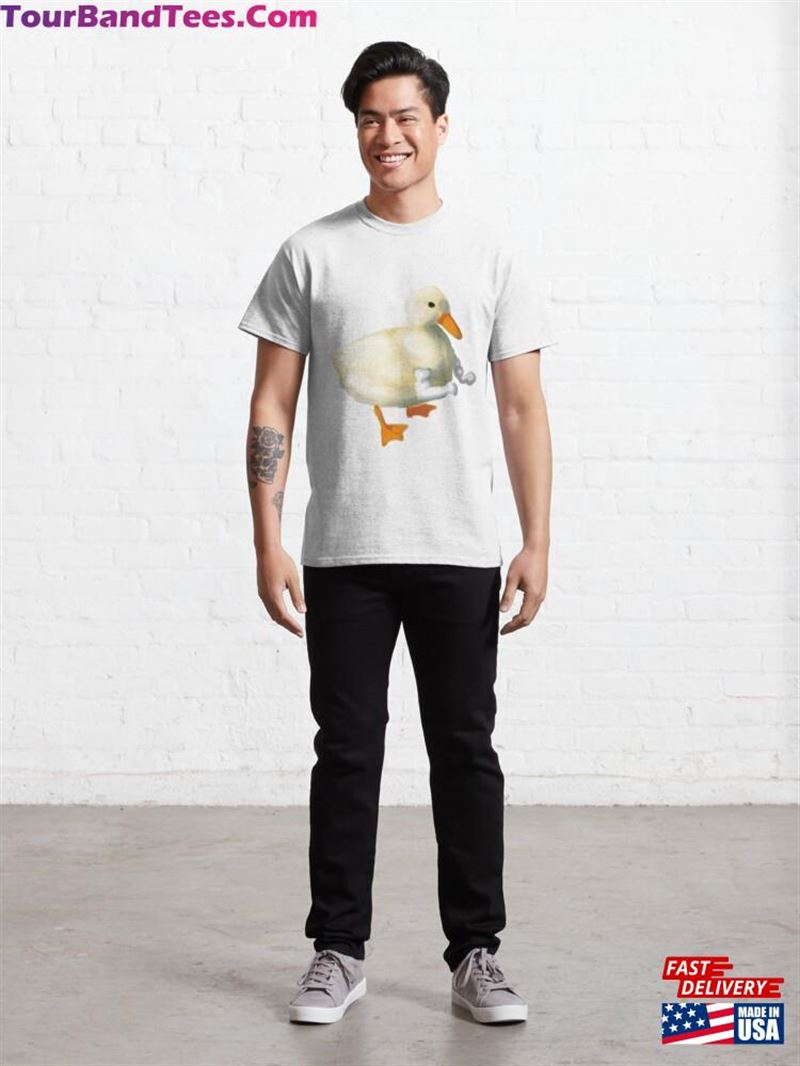 Watercolor Style Duck With Arms Classic T-Shirt Sweatshirt 29Uf192851 – Utopia Fashion