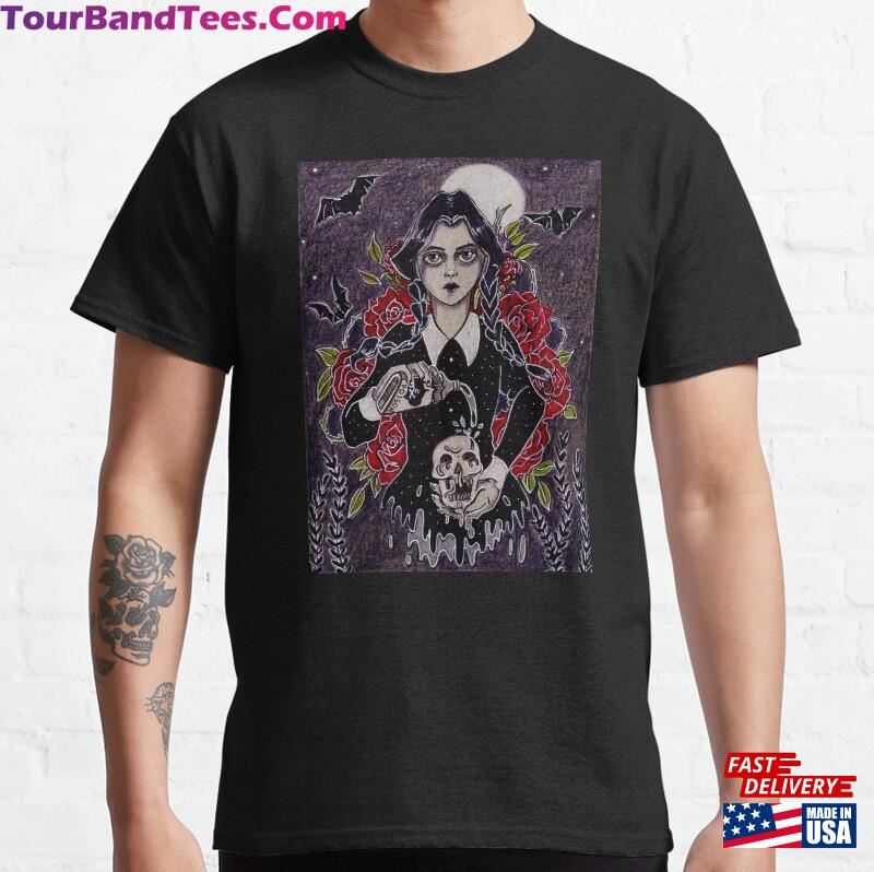 Wednesday Addams Classic T-Shirt Sweatshirt 29Uf206822 – Utopia Fashion