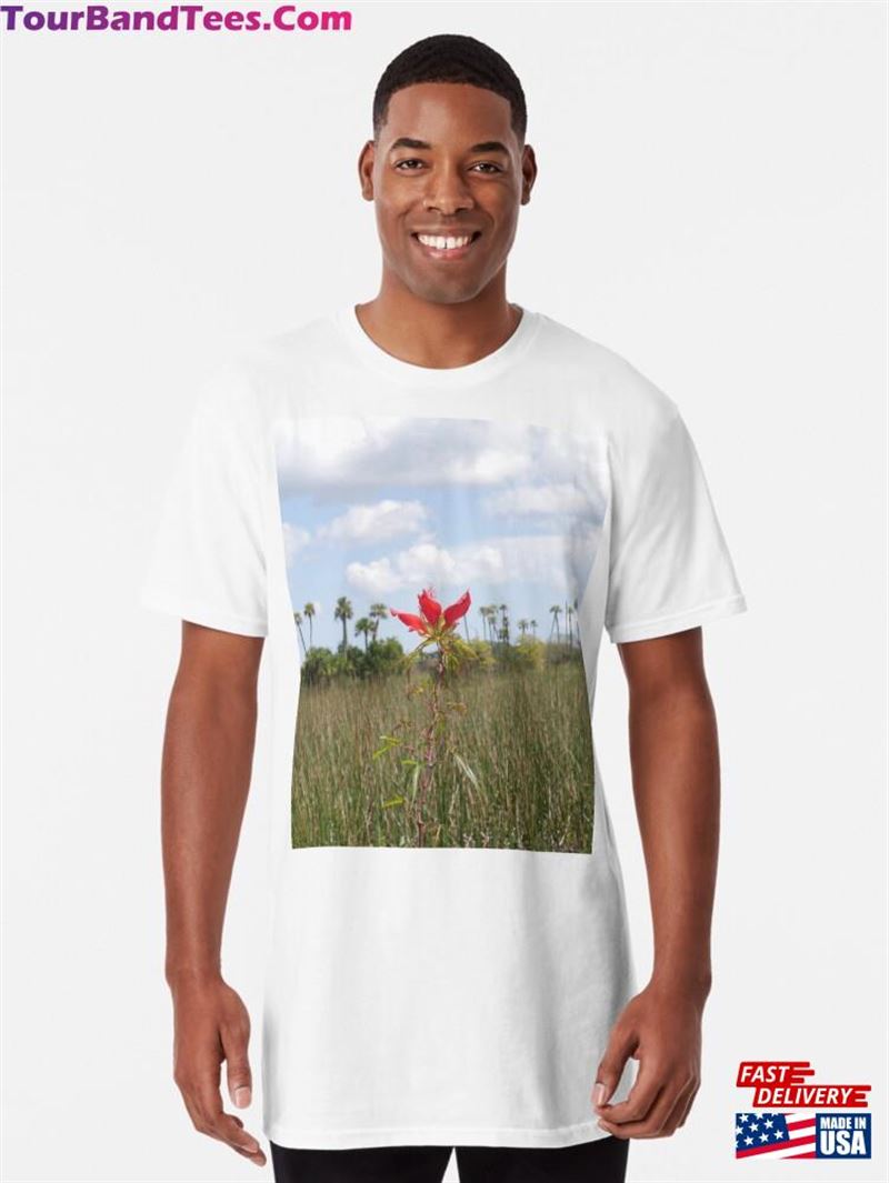 Wetland Wildflower (Scarlet Rosemallow) Long T-Shirt Classic Sweatshirt 29Uf191778 – Utopia Fashion