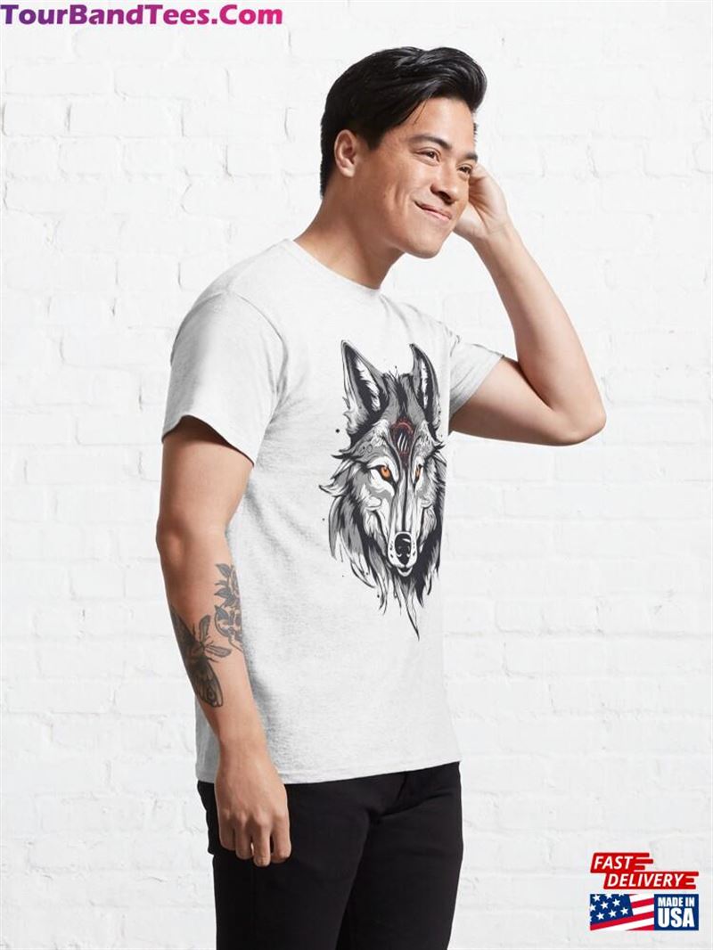 Wolf Face Classic T-Shirt 29Uf192905 – Utopia Fashion