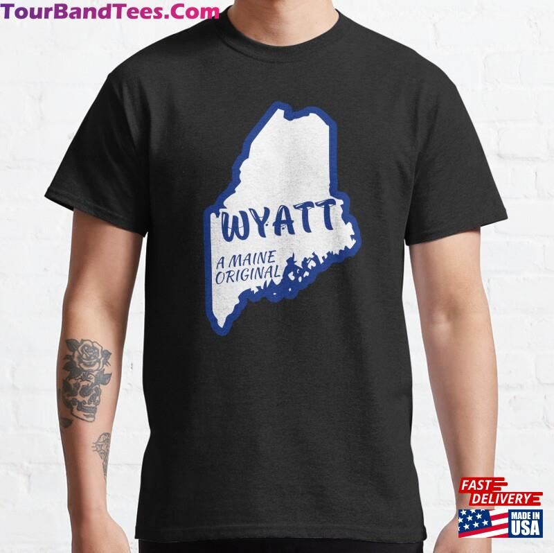 Wyatt A Maine Original With Outline Of Classic T-Shirt Hoodie 29Uf194666 – Utopia Fashion