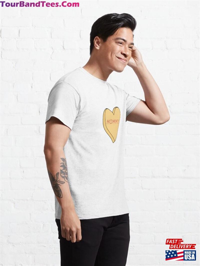 Yellow Candy Heart Mommy Classic T-Shirt Unisex 29Uf193722 – Utopia Fashion