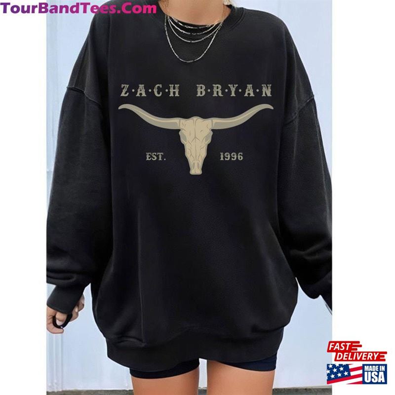 Zach Bryan Bullhead T-Shirt Cowboy Sweatshirt Country Music Hoodie Classic 29Uf191494 – Utopia Fashion