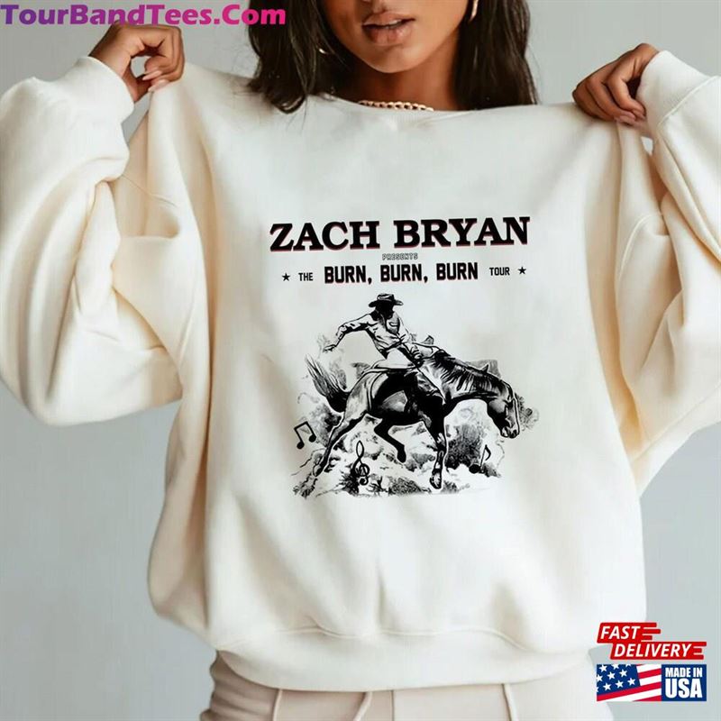 Zach Bryan The Burn Tour Shirt Concert Country Music Hoodie Sweatshirt 29Uf193357 – Utopia Fashion