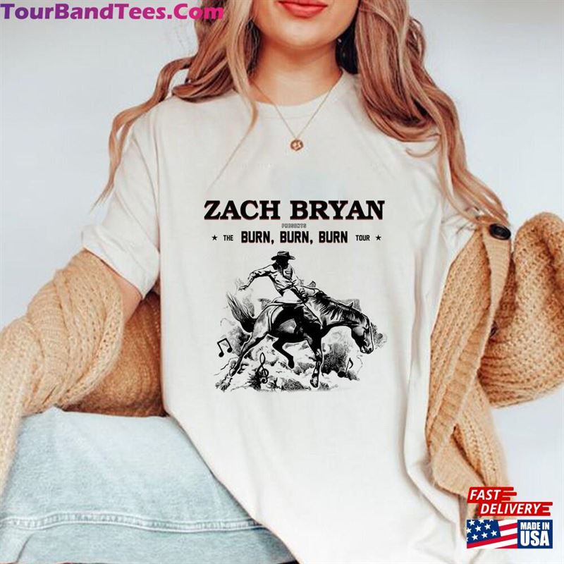 Zach Bryan The Burn Tour Shirt Concert Country Music Hoodie Sweatshirt 29Uf193357 – Utopia Fashion