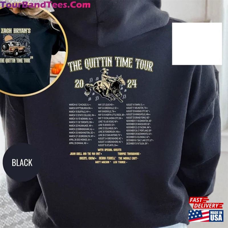 Zach Bryan The Quittin Time Tour Hoodie Country Music Singer American Heartbreak Sweatshirt 29Uf211636 – Utopia Fashion