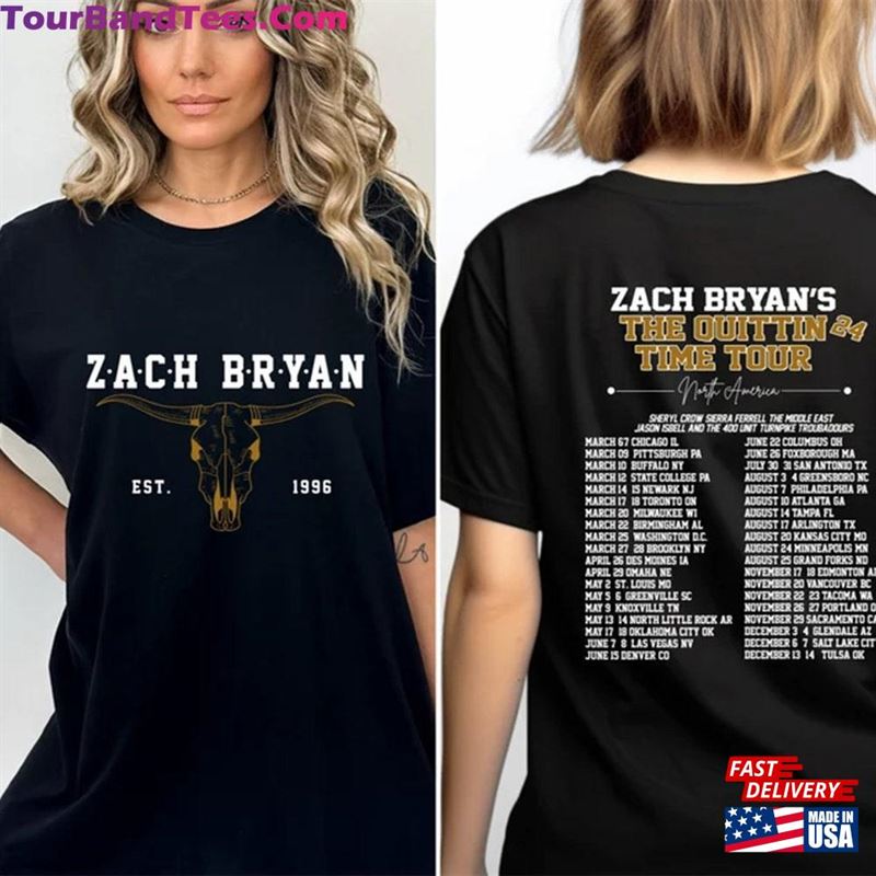 Zach Bryan The Quittin Time Tour Shirt Country Music Singer American Heartbreak Hoodie T-Shirt 29Uf206364 – Utopia Fashion