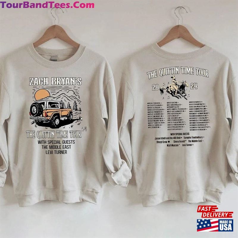 Zach Bryan The Quittin Time Tour Shirt Hoodie Country Music Singer Sweatshirt 29Uf211505 – Utopia Fashion