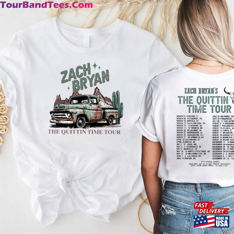 Zach Bryan The Quittin Time Tour Shirt Country Music Singer Merch Hoodie Sweatshirt 29Uf192953 – Utopia Fashion