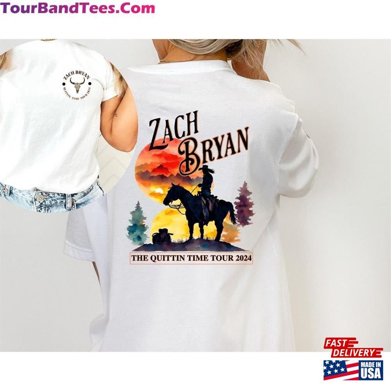 Zach Bryan The Quittin Time Tour Shirt Merch Country Music Sweatshirt Classic 29Uf193486 – Utopia Fashion