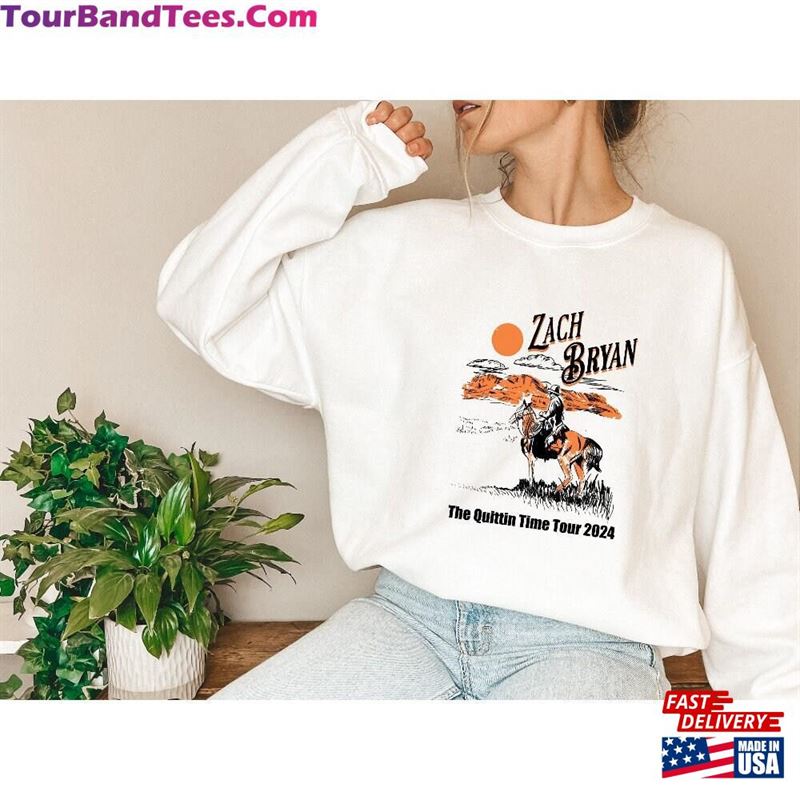 Zach Bryan The Quittin Time Tour Sweatshirt Country Music Singer Merch Fan Shirt Unisex 29Uf193453 – Utopia Fashion