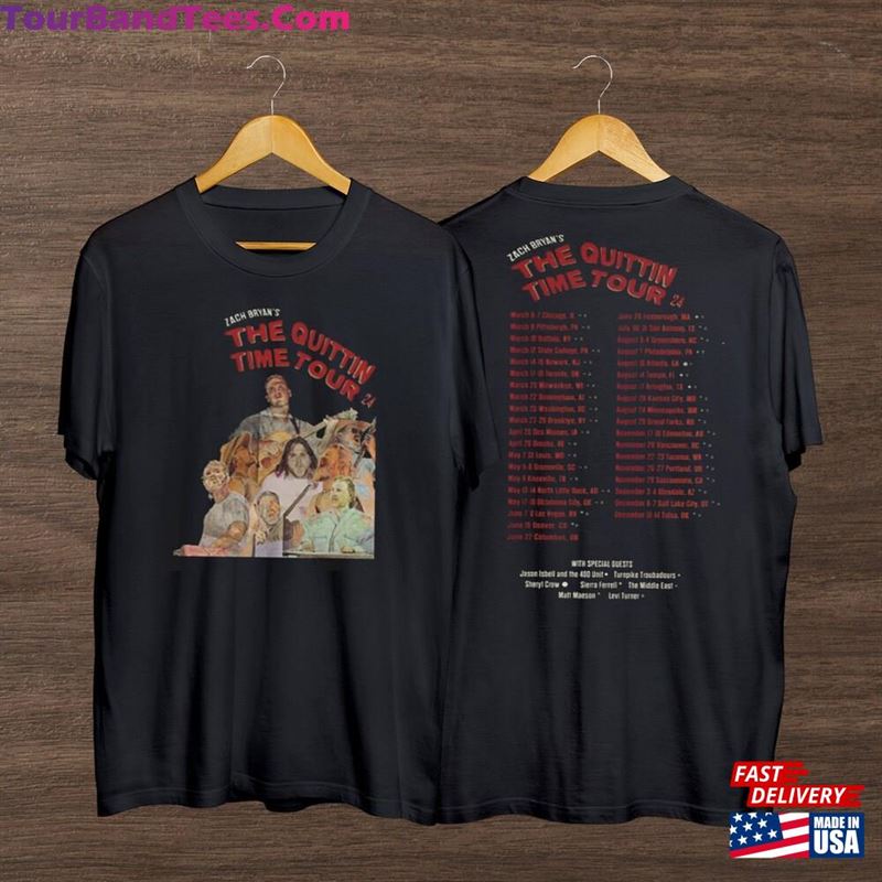 Zach Bryan The Quittin Time Tour T-Shirt Vintage Country Music Shirt Sweatshirt Hoodie 29Uf194567 – Utopia Fashion