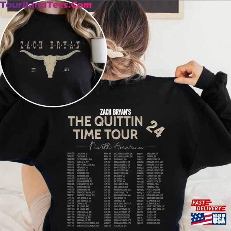 Zach Bryan The Quittin Time Tour Sweatshirt Amp Tshirt Shirt T-Shirt Unisex 29Uf193708 – Utopia Fashion