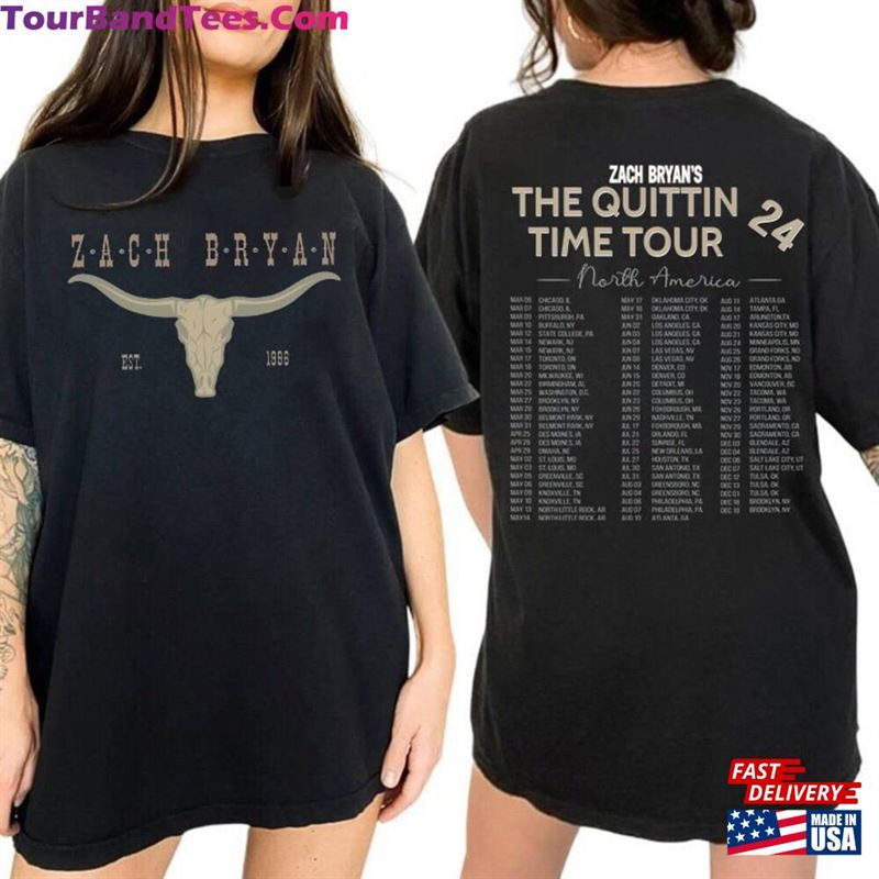 Zach Bryan The Quittin Time Tour Sweatshirt Amp Tshirt Shirt T-Shirt Unisex 29Uf193708 – Utopia Fashion