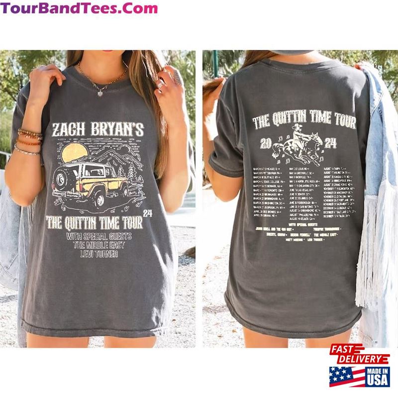 Zack Bryan The Quittin Time Tour T-Shirt Unisex 29Uf194801 – Utopia Fashion